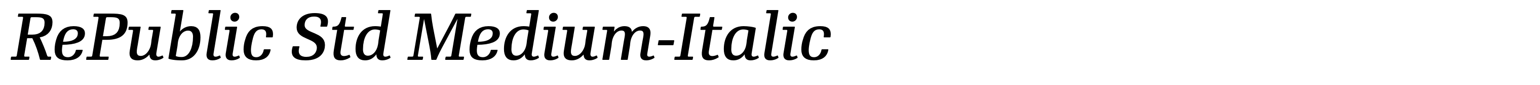 RePublic Std Medium-Italic